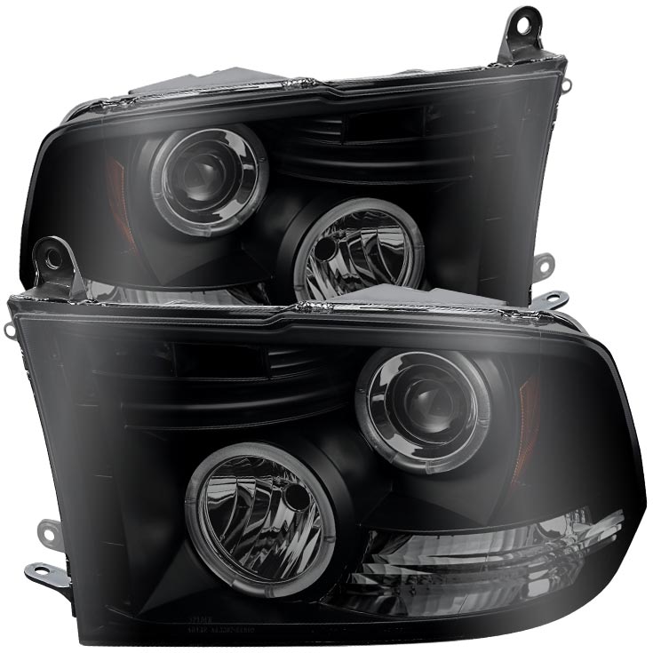 Spyder 5078407 Black/Smoke Projector HeadLights W/ LED Halo | XDP
