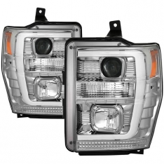 Anzo Ford Super Duty Projector With Halo (Chrome) 111167 | XDP