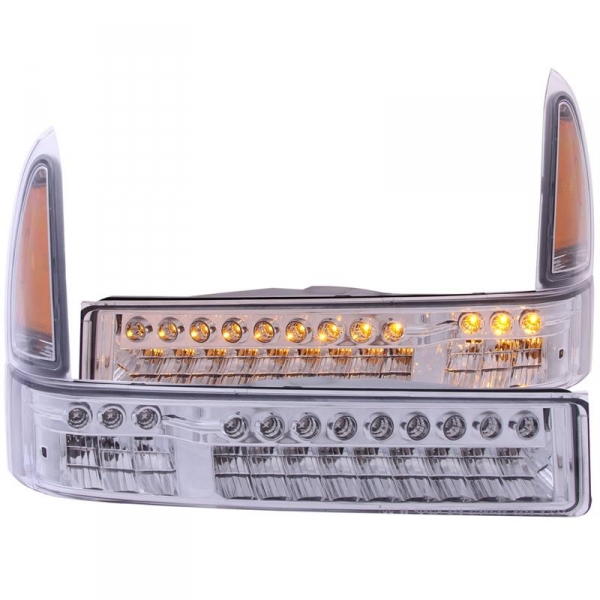 Image 1 for Anzo Chrome LED Parking Lights 511056