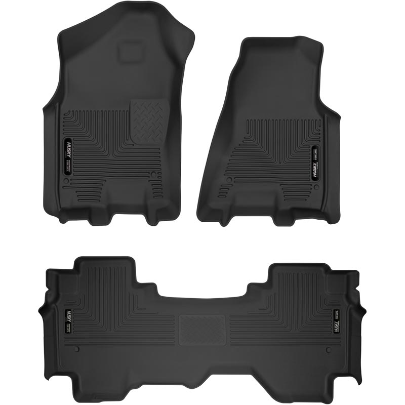 Husky Liners 53698 XAct Contour Front & 2nd Seat Floor Liners Black