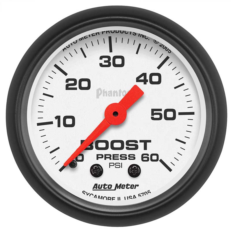 Auto Meter Phantom Series Boost Gauge 5705 XDP