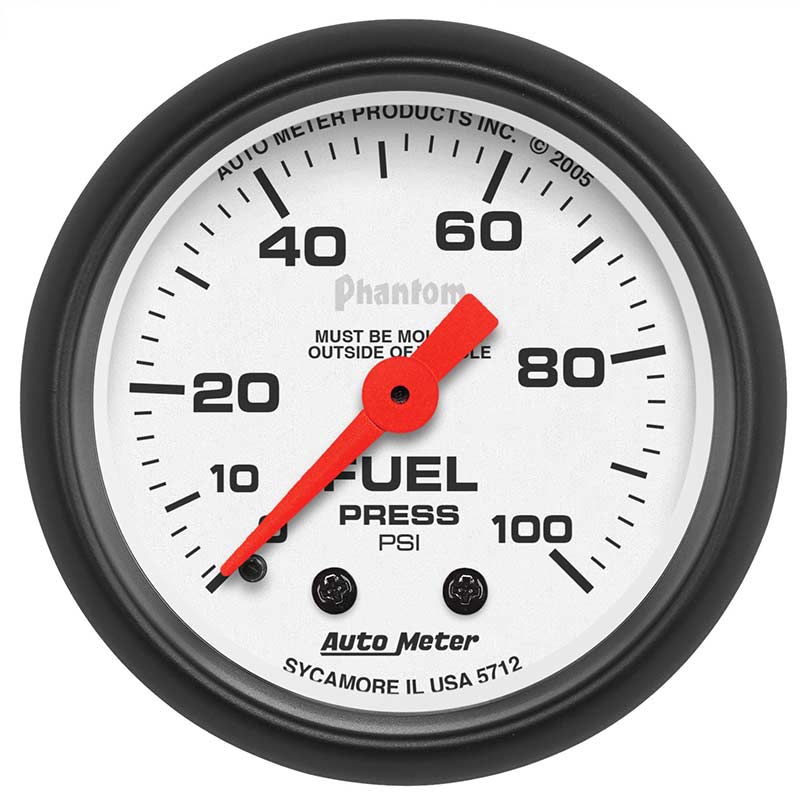 Auto Meter Phantom Series Fuel Pressure Gauge 5712 XDP