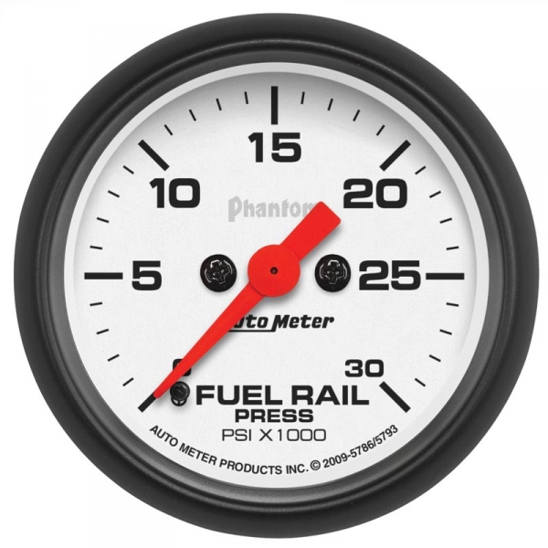 Image 1 for Auto Meter Phantom Series Fuel Rail Pressure Gauge 5793