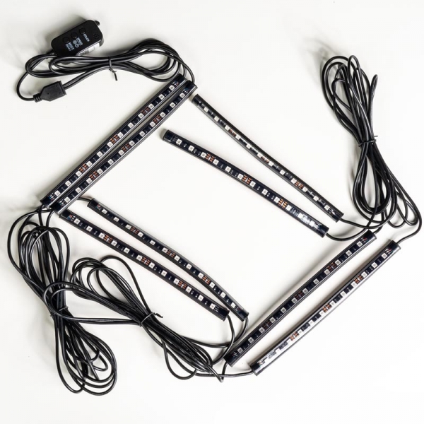 Image 1 for Recon 264706RGB 8-Piece RBG LED Interior Footwell Underseat Lighting