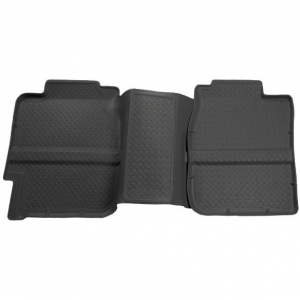 MAXLINER Floor Mats For Silverado/Sierra Extended Cab (2007-2014) - Complete Set, Black