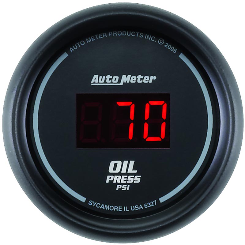 Auto Meter 6327 Sport-Comp Digital Oil Pressure Gauge