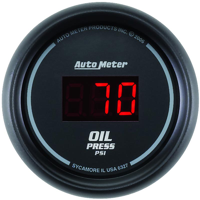 Auto Meter 6327 Sport-Comp Digital Oil Pressure Gauge