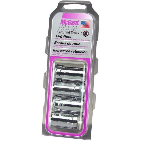 DISCPEDIA　LIFETEC McGard 65310 Chrome SplineDrive Lug Nuts (4-Pack) | XDP