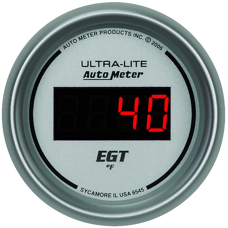 Auto Meter 6545 UltraLite Digital Pyrometer Gauge XDP