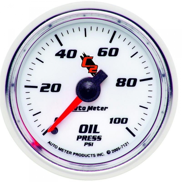 Image 1 for Auto Meter C2 Series Oil Pressure Gauge 7121
