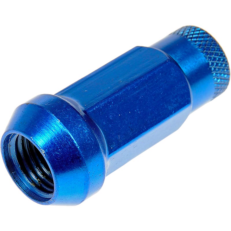 Dorman 713685D Blue Wheel Lug Nut M141.50 (Open End Knurled)