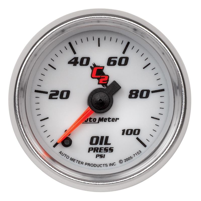 Auto Meter C2 Series Oil Pressure Gauge 7153