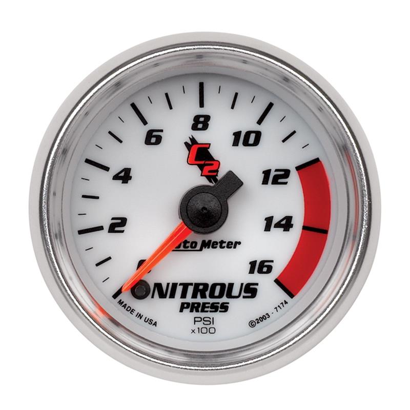 Auto Meter C2 Series Nitrous Pressure Gauge 7174 XDP