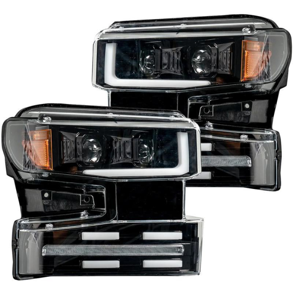 Image 1 for Recon 264396BKCS Smoked LED Projector Headlights