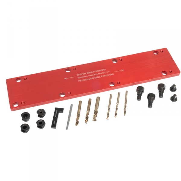 Image 1 for Lisle 72400 Exhaust Manifold Bolt Drill Template (GM 6.6L Duramax)
