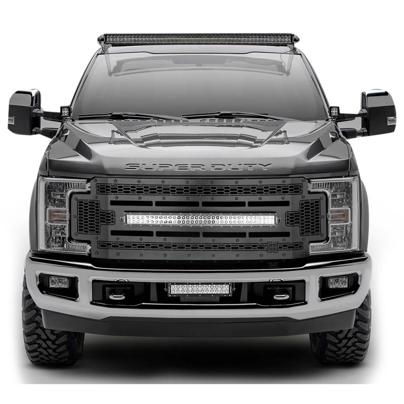 T-Rex 2019 Chevrolet Silverado 1500 Torch Grille, 1 Pc, Replacement (Black Mild Steel)