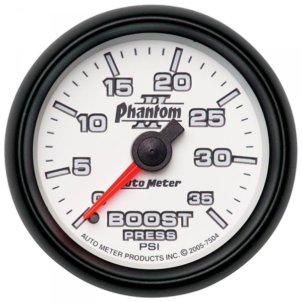 Image 1 for Auto Meter Phantom II Series Boost Gauge 7504