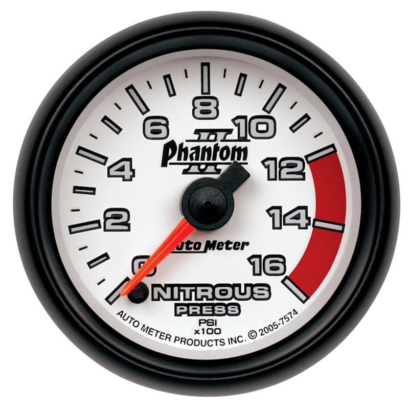 AutoMeter Phantom Electric Nitrous Pressure Gauge 5774