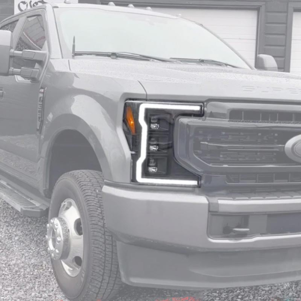 Image 1 for Recon 264472BKC Smoked LED Projector Headlights