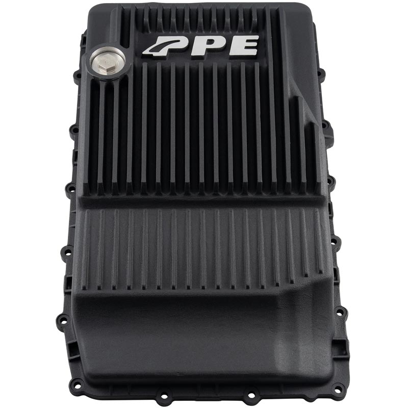 PPE Heavy-Duty Aluminum 10R80 Deep Transmission Pan - Black