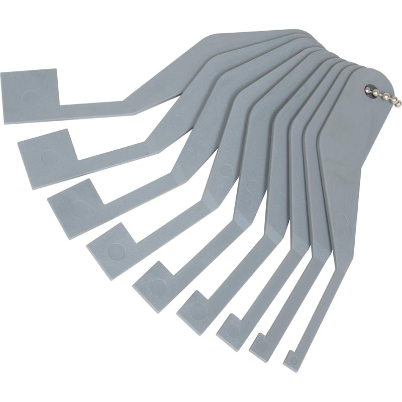 Lisle 83400 Truck Brake Lining Gauge Set (9Piece) XDP