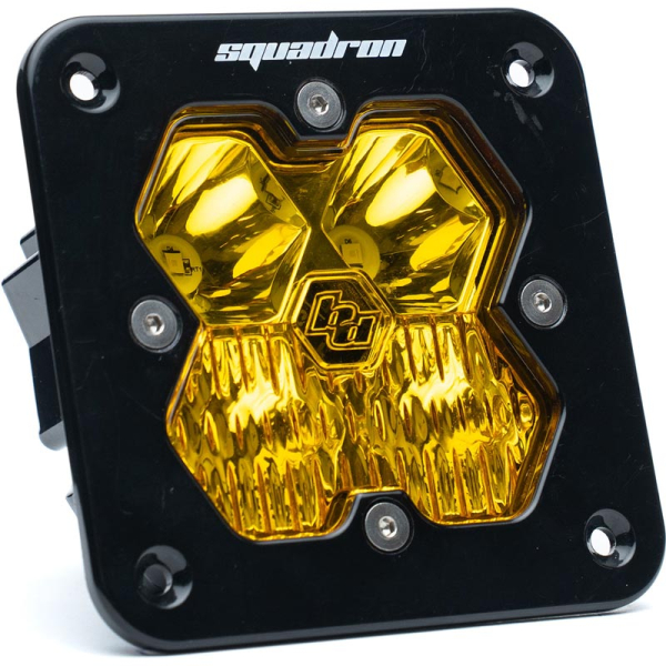 Image 1 for Baja Designs Squadron 2.0 Sport Amber Driving/Combo Flush Mount LED Auxiliary Light Pod 55-1013-2