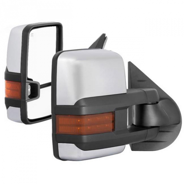 Spyder XTune 9936760 G3 Chrome Power Amber LED Telescoping Mirror