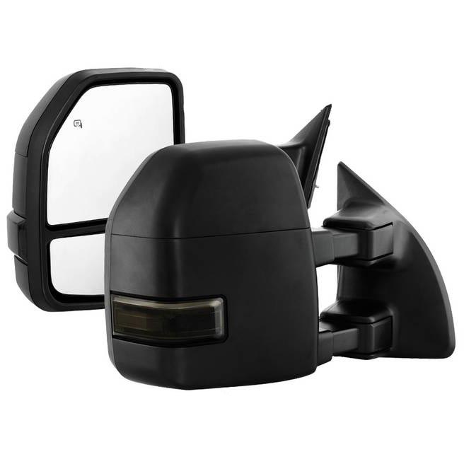 Spyder XTune 9943096 G4 Power Smoke LED Signal Telescoping Mirror Set XDP