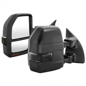 Spyder XTune 9935466 G2 Power Heated Smoke LED Telescoping Mirror