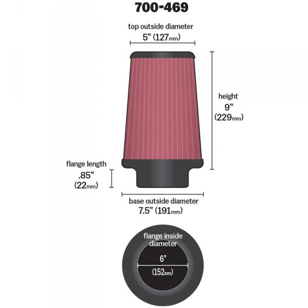 Airaid Replacement Filter 700-469 | XDP