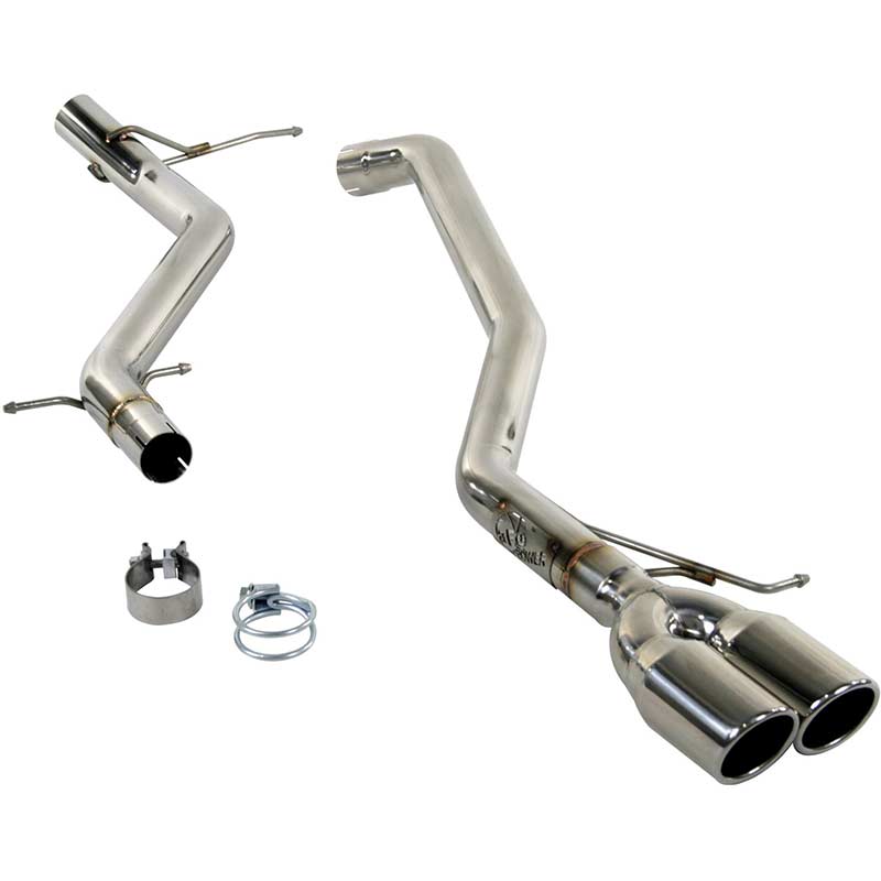 aFe Mach Force-Xp 4x5 Black SS Clamp-On Exhaust Tip | Diesel (49T40501-B12)