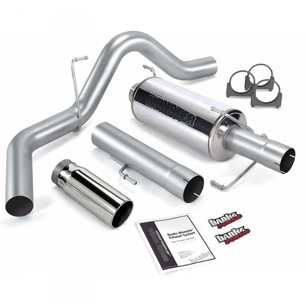 Image 1 for Banks Power 4" Cat-Back Single Monster Exhaust System
