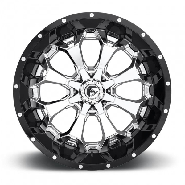 Fuel Assault D246 2-PC Wheel - Gloss Back - Chrome | XDP