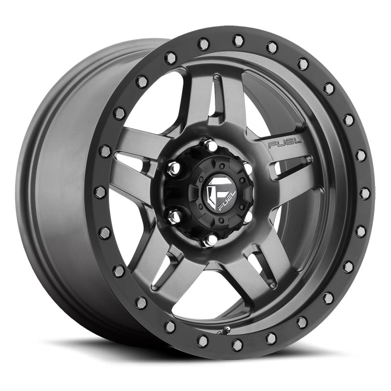 Fuel D55817857345 Anza D558 1-PC Wheel - Matte Gunmetal - Black