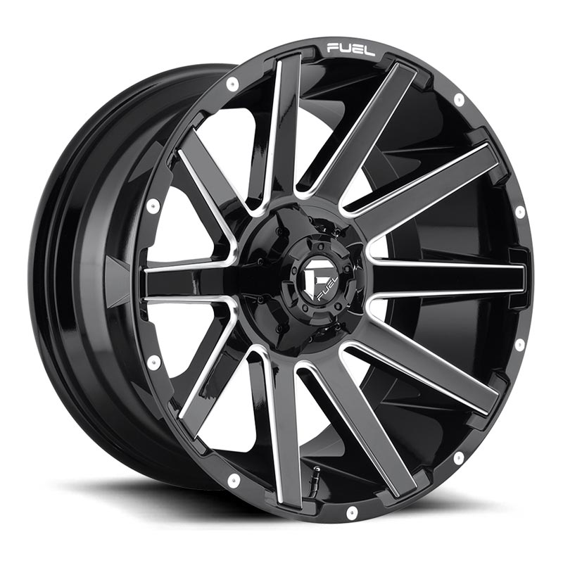 Fuel D61522201747 Contra D615 1-PC Wheel - Gloss Black - Milled