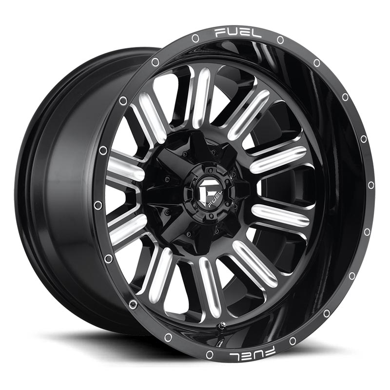 Fuel D62017908250 Hardline D620 1-PC Wheel - Gloss Black - Milled