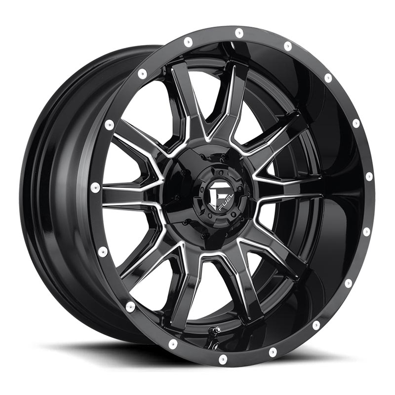 Fuel D62720909856 Vandal D627 1-PC Wheel - Gloss Black - Milled | XDP