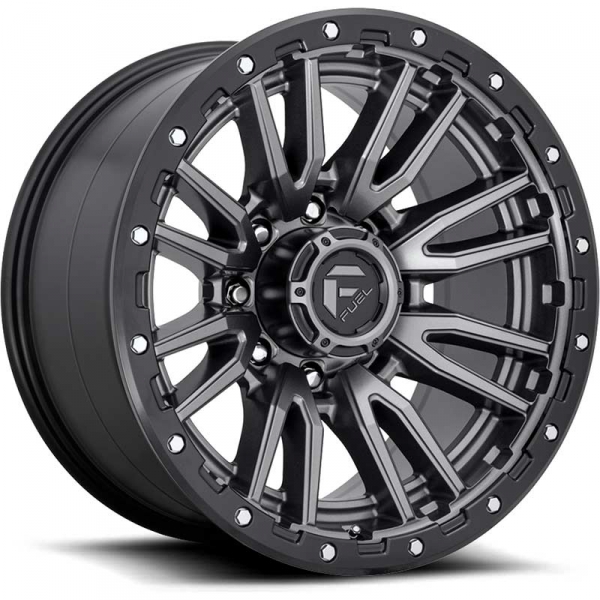 Image 1 for Fuel Rebel D680 1-PC Wheel - Matte Gunmetal - Black Ring