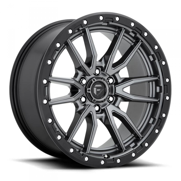Fuel D68020908457 Rebel D680 1-PC Wheel - Matte Gunmetal - Black 