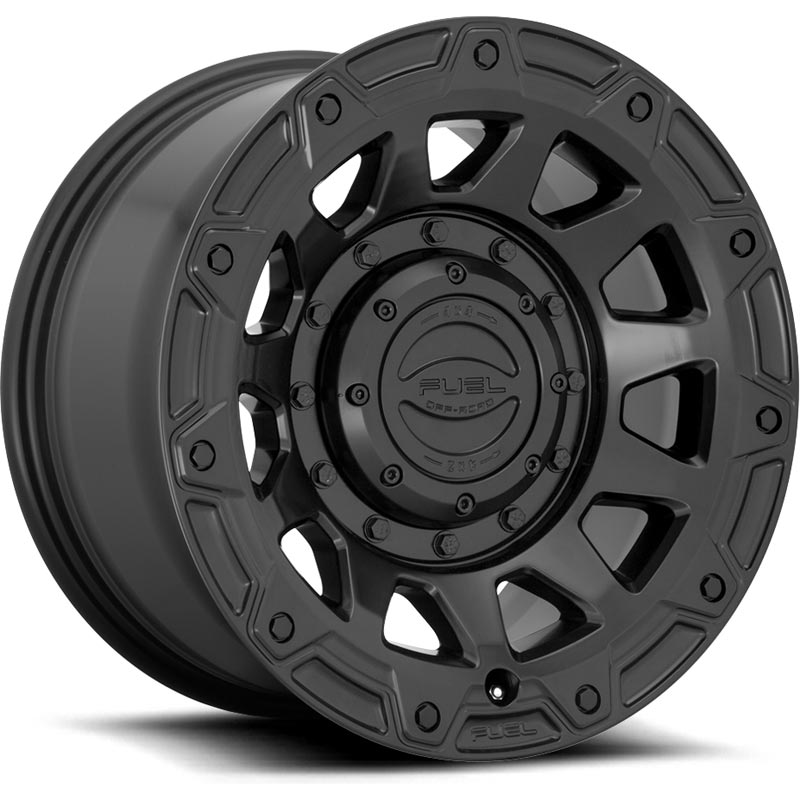 fuel tracker d729 1 pc wheel matte black fuel tracker