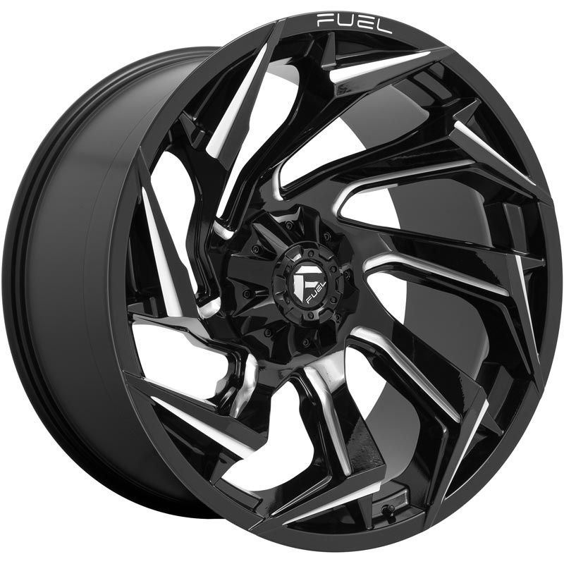 Fuel D75320001747 Reaction D753 1-PC Wheel - Gloss Black - Milled