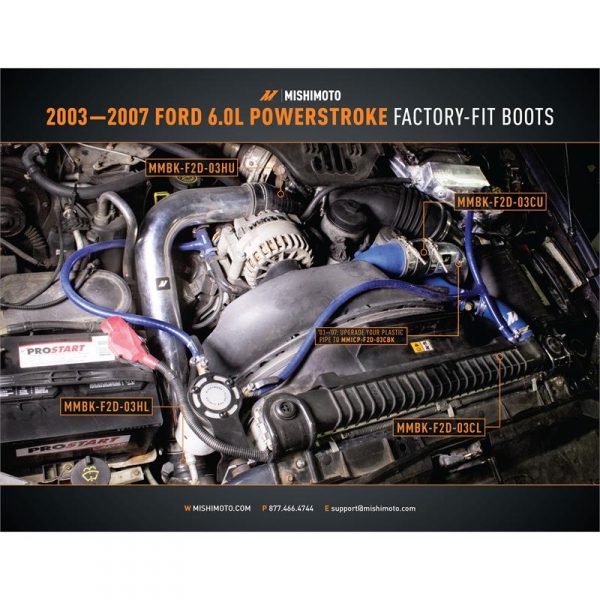 Mishimoto MMBK-F2D-03HL Factory Fit Hot-Side Lower Boot | XDP