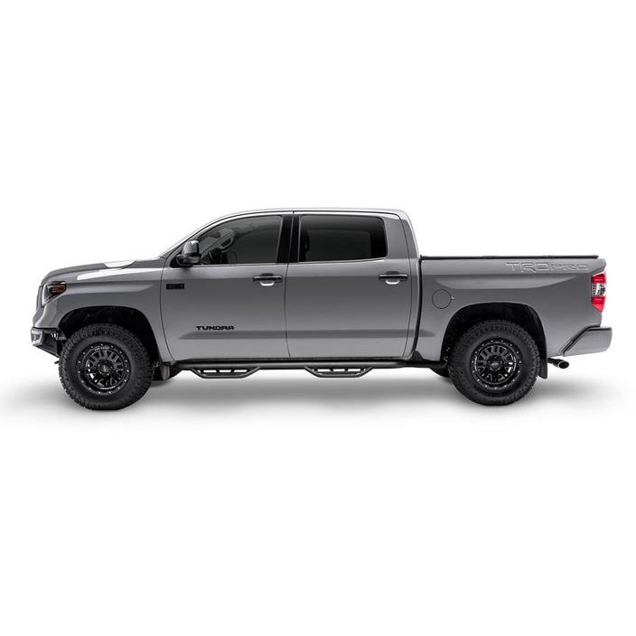 Podium Step LG Cab Length (2 Steps per Side) 3 Inch Main Tube Diameter 2005-2023 Toyota Tacoma Double Cab Textured Black NFab main image 0