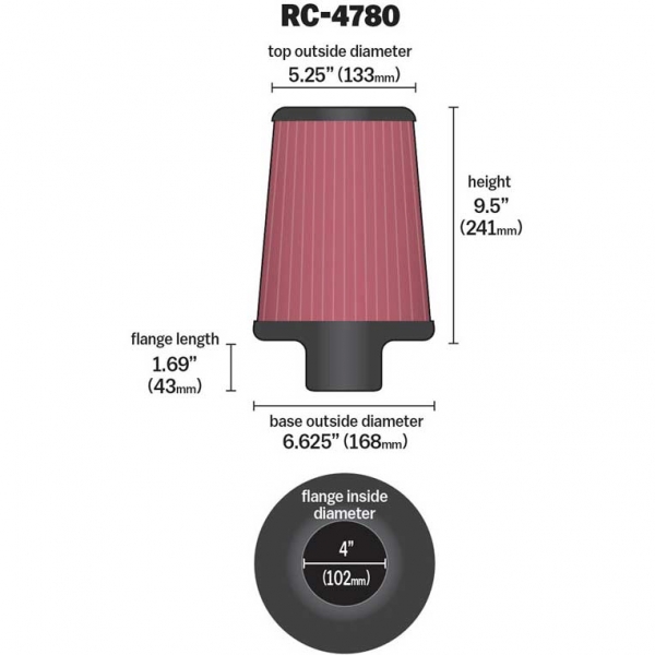 K&N RC-4780DL Blue Drycharger Filter Wrap For Your K&N RC-4780 Filter