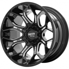 Moto Metal MO80821088318N MO808 Sniper 1-PC Wheel - Black