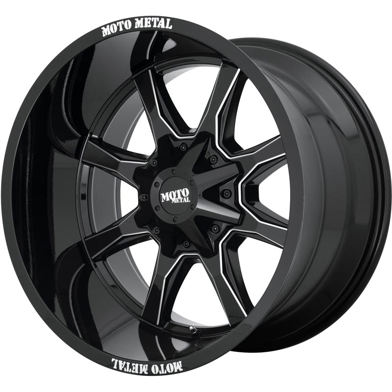 Moto Metal MO970 1PC Wheel Gloss Black Milled Spoke XDP