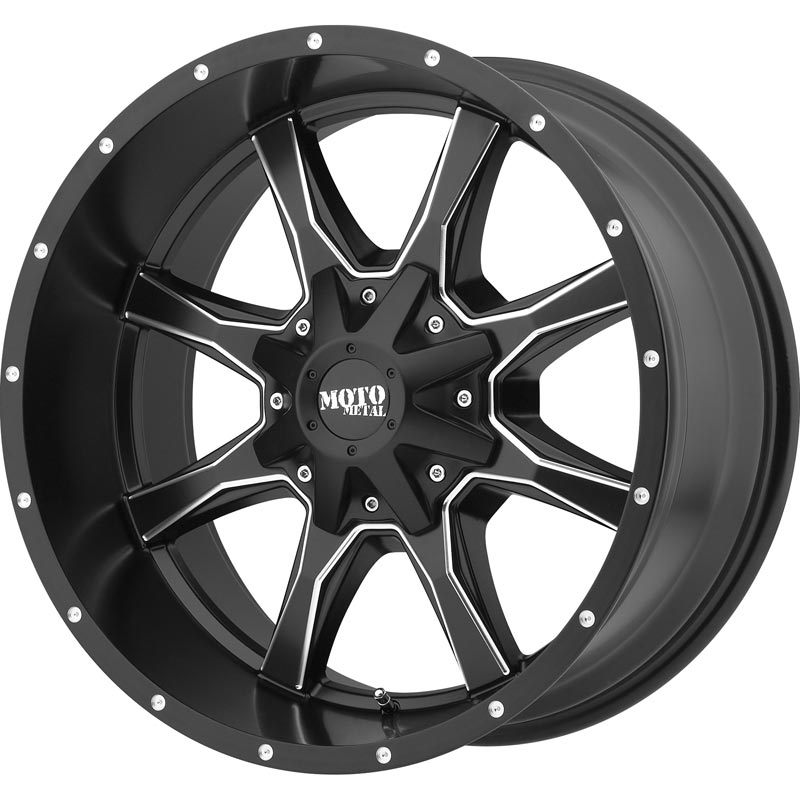 Moto Metal MO970 1-PC Wheel - Satin Black - Milled