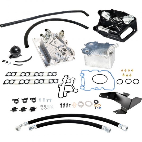 Image 1 for Bullet Proof Diesel VK688-100 OEM Style Oil Cooler Remote Mount Kit