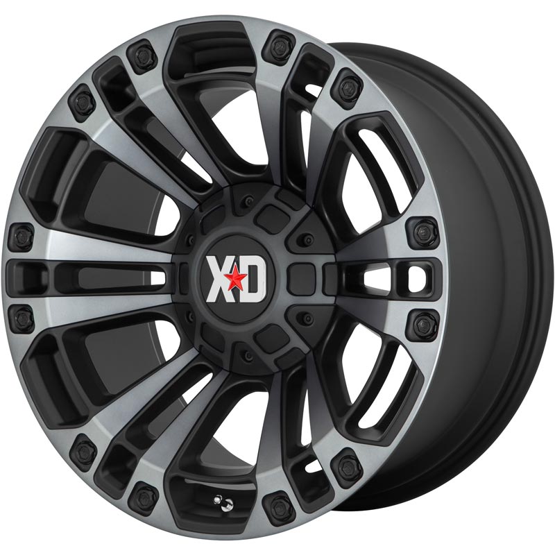 XD Series XD85129088418 XD851 Monster 3 1-PC Wheel - Black - Gray