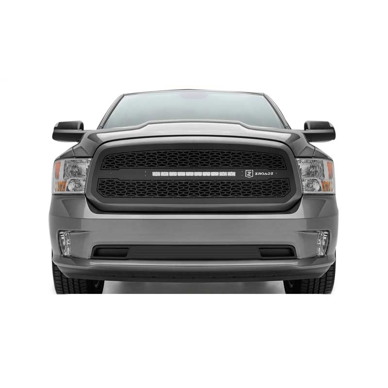 T-Rex ZROADZ Series 2015-2016 Chevrolet Silverado 2500/3500 HD LED Lighted Grille w/ One 20 Inch Slim single row 2pc Grille (Black) main image 0